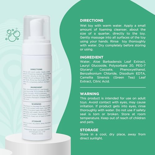 Premium Adult Toy Cleaner Foam - Safe & Gentle 237ml