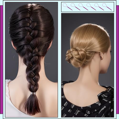 Teenitor French Braid Hair Styling Tool Set - 4Pcs Pony Tail Accessories