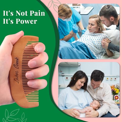 FIRSTPELLA 2Pcs Wooden Birthing Comb for Labor Pain Relief and Delivery Essentials