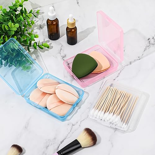 3-Piece Portable Travel Cotton Swab and Makeup Pad Storage Organizer
