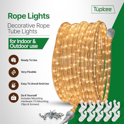 Clear Incandescent Rope Light 24 Feet Connectable Waterproof Tube - Variation of THIS listing: 1 / Clear