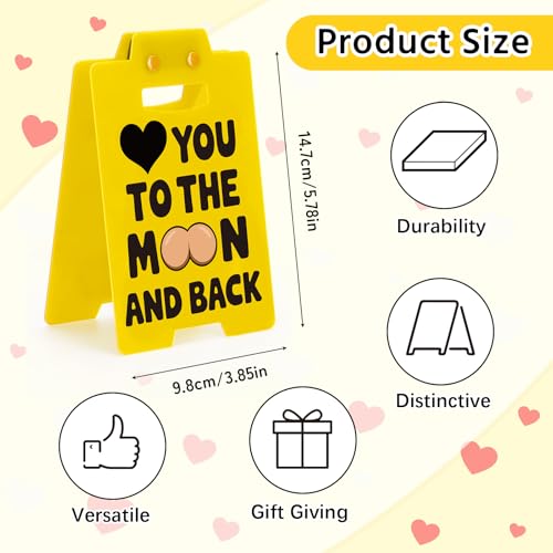Quirky Love Heart Desk Sign – Fun Office Decor for Him & Her