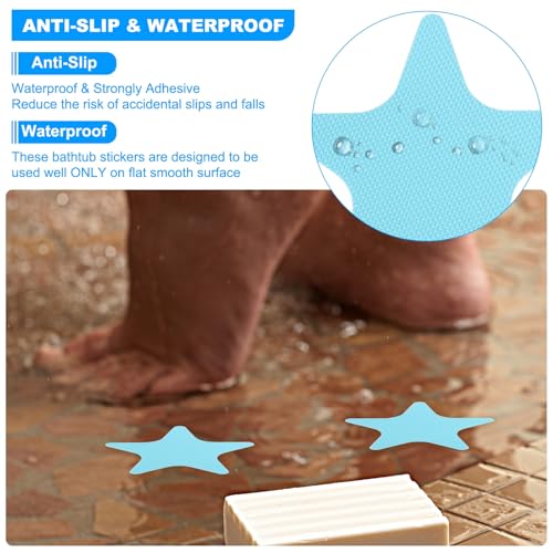 PATIKIL Non-Slip Bathtub Stickers - 12 Pack Pink Safety Decals