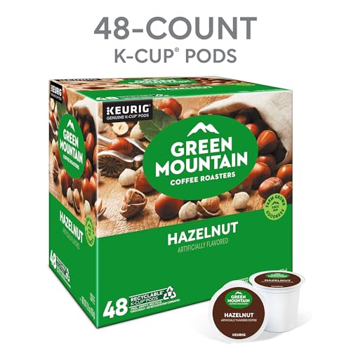 Green Mountain Hazelnut Coffee K-Cup Pods - Light Roast, 48 Count