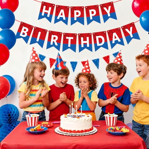 Happy Birthday Banner Set - 13pcs Swallowtail Design Party Decor