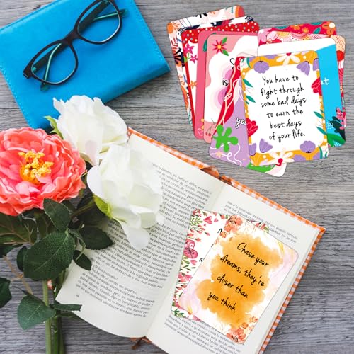 50 Pcs Inspirational Motivational Cards with Blank Back for Notes
