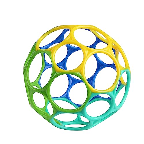 Bright Starts Oball Classic Easy-Grasp Infant Toy - Yellow/Green/Blue