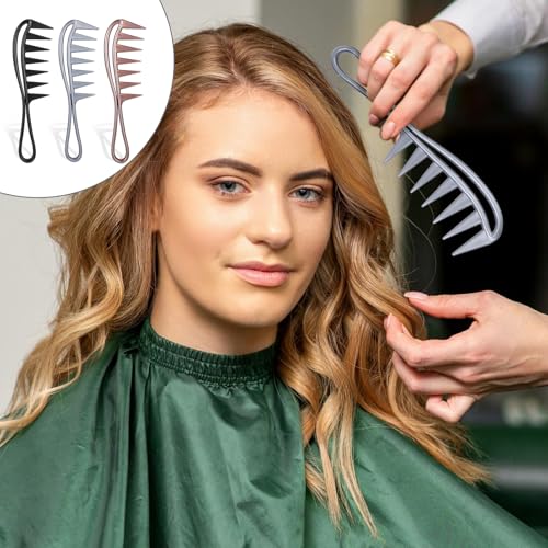 InnoHHustle 3 Pcs Wide Tooth Hair Combs for Curly Hair & Wigs