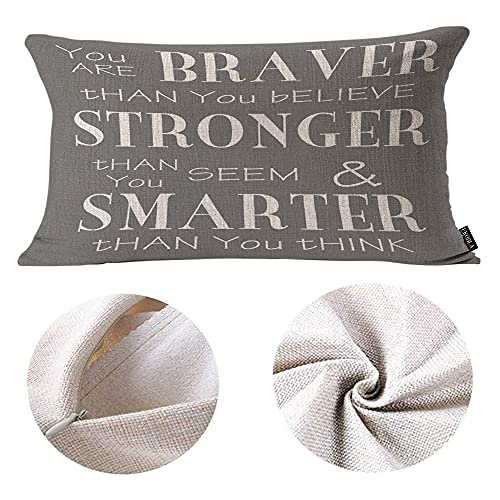 Inspirational Life Quotes Throw Pillow Cover 12x20" - EKOBLA