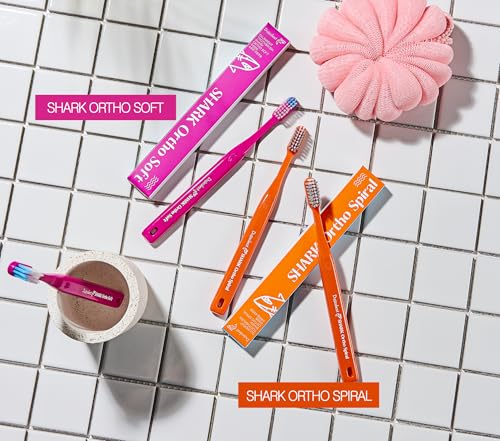 DUJINDENT Orthodontic Toothbrush for Braces - V-Trim Soft Bristles