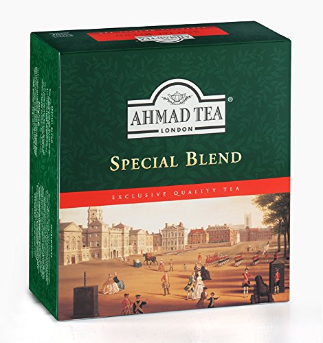 Ahmad Tea Special Blend Tagged Tea Bags 100 Count - Ceylon & Earl Grey Flavor
