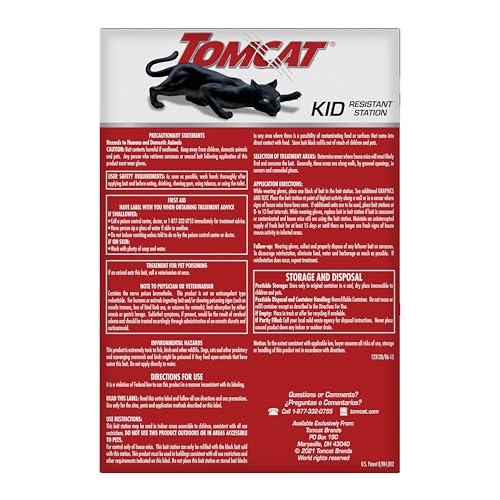 Tomcat Mouse Killer Refillable Bait Station with 4 Blocks