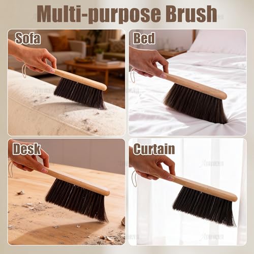AUEAR Wood Dusting Brush - 11.4 Inch Multi-Purpose Cleaning Duster