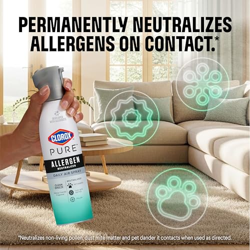 Clorox PURE Allergen Neutralizer Daily Air Spray, Clean Breeze, 8 Oz