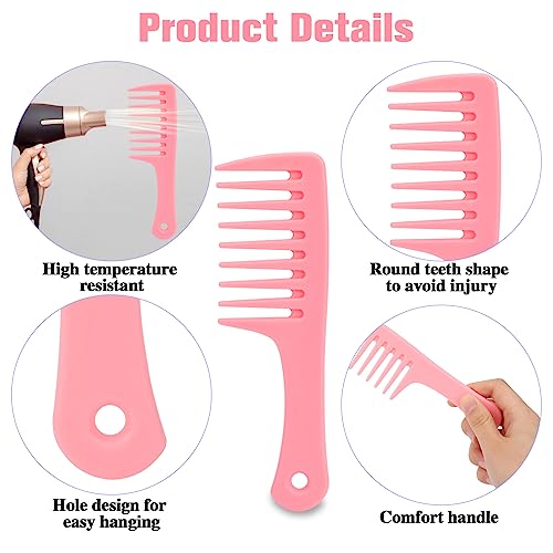 Mozeat Lens Mini Wide Tooth Hair Comb - 2 Pcs Travel Detangling Combs