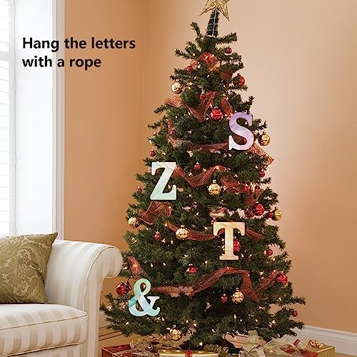 4 Inch Unfinished Wooden Letter E Standing Alphabet Sign for DIY Craft