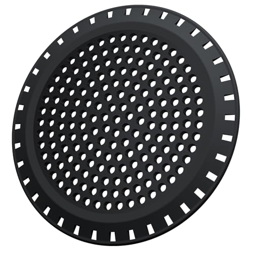 Aluvor Shower Drain Hair Catcher - Weighted Metal Strainer, Matte Black