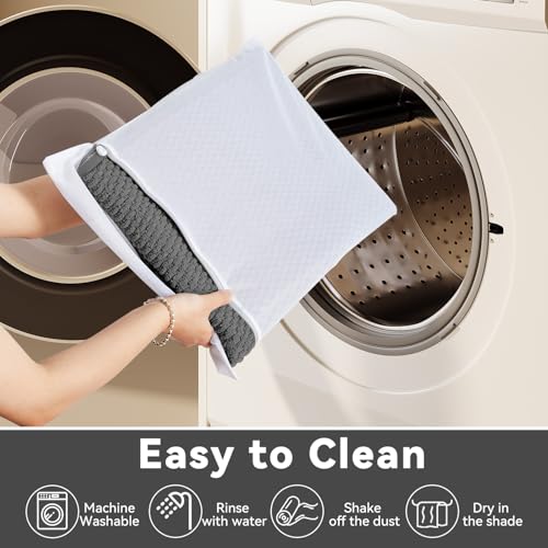 Triohero Non-Slip Bathroom Rug - Quick Dry, Super Absorbent, 12"x12"