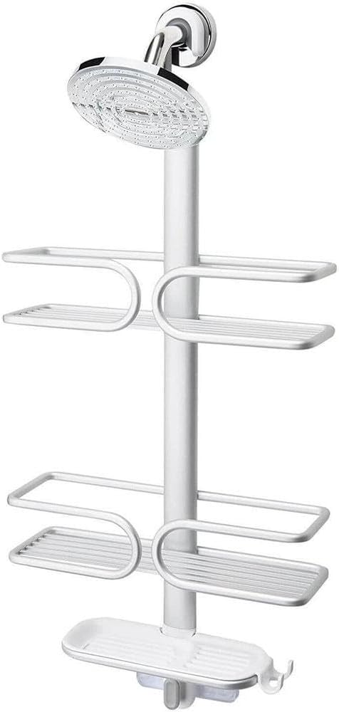 OXO Good Grips Shower Caddy - 3-Tier Aluminum Design for Organized Bathroom Storage