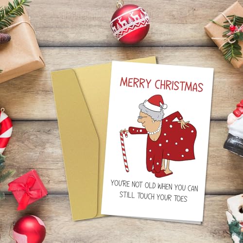Funny Christmas Card for Women - Humorous Holiday Greeting