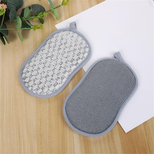 Much Hotter 4-Pack Non-Scratch Microfiber Dish Sponges for Kitchen Cleaning