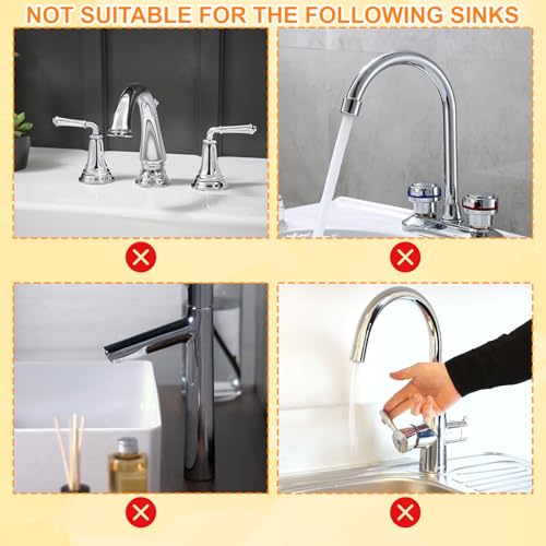 Silicone Kitchen Sink Faucet Mat - 2 Pack Splash Guard & Drain Tray