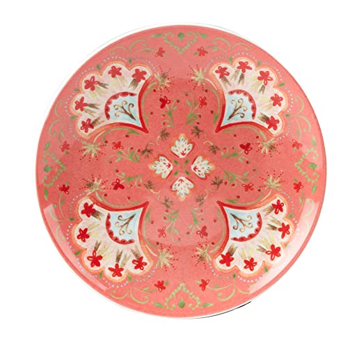 Certified International Francesca 6" Canape/Luncheon Plates, Assorted Designs, Large, Set of 6
