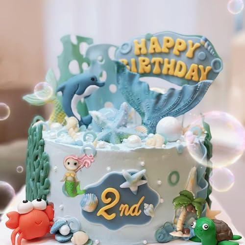 Sea Life Silicone Fondant Molds Set for Cake Decorating - 2pcs