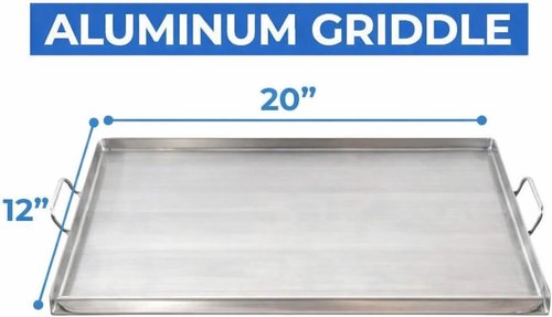 Hot Dog Cart - Stainless Steel Street Food Cart with 20" Aluminum Griddle | Portable Propane/Butane Powered | Outdoor Cover Included