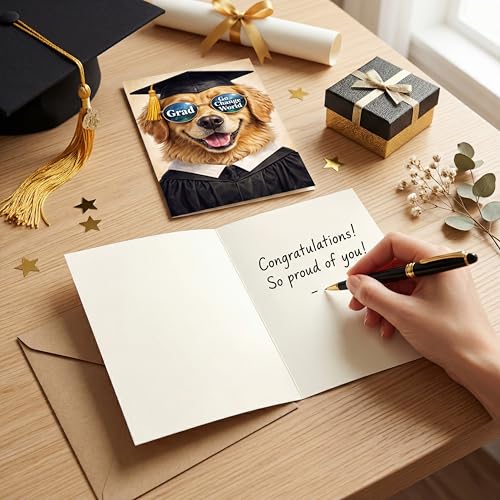 Ami Funny Graduation Card 2026 5x7 Inch with Envelope and Sticker