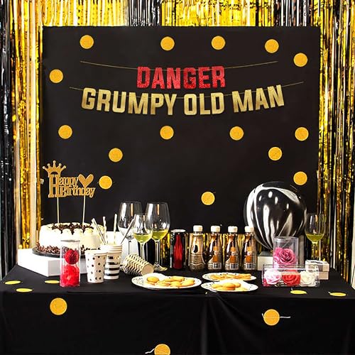 Funny Gold Glitter Retirement Banner - Pre-Strung Party Decoration