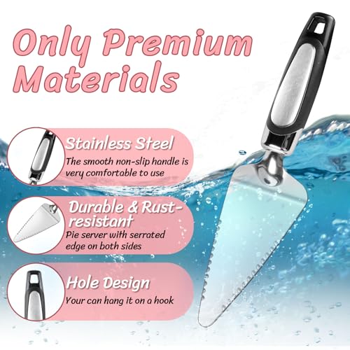 Stainless Steel Cake Slicer and Server Set - 2 Pcs