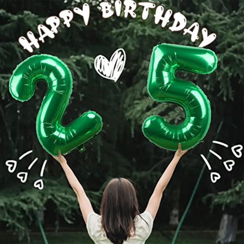 40-Inch Green Number 80 Foil Balloon for 80th Birthday Celebration