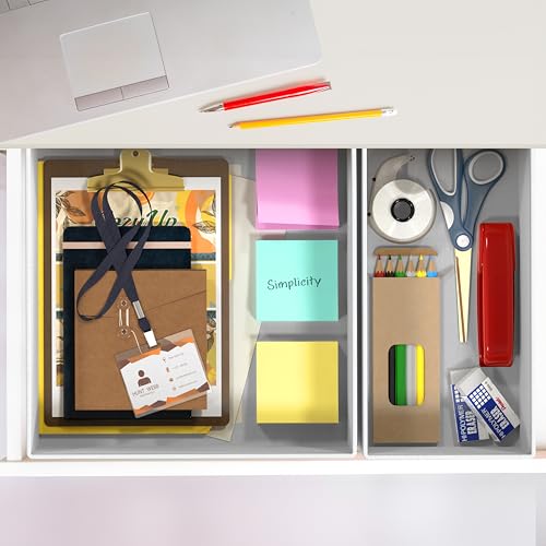 Underwear Drawer Organizer Set of 6 - Gray Non-Woven Fabric