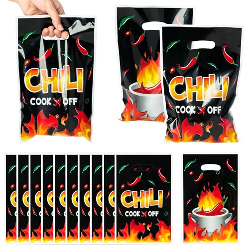 50 Pack Chili Fire Party Favor Bags - Fiesta & Contest Supplies