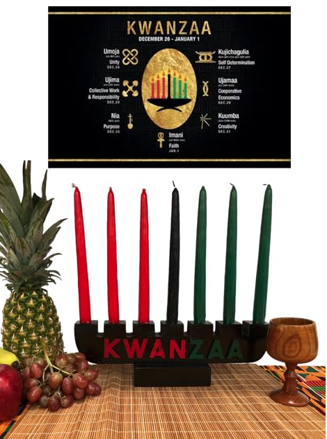 Kwanzaa Poster with Seven Principles - 18x12 Wall Decoration