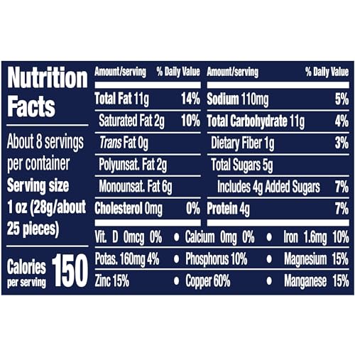 Plant-Based Honey Roasted Cashews 8.25 oz - Deluxe, Kosher, Crunchy Snack