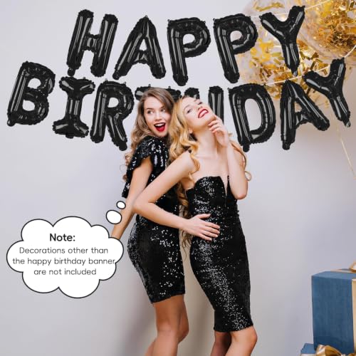 Happy Birthday Foil Balloon Banner Set - 16 Inch Letters