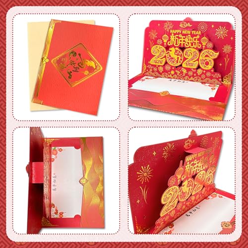 3D Pop Up Chinese New Year Card 2026 - Year of the Horse