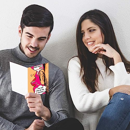 Funny Birthday Card for Husband & Boyfriend - Naughty Greeting