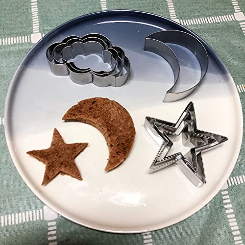 7 Piece Food Grade Stainless Steel Cookie Cutter Set for Baking & Parties