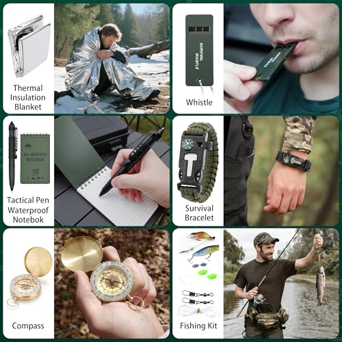 24-Piece Survival Kit Advent Calendar - Outdoor Emergency Gear Countdown