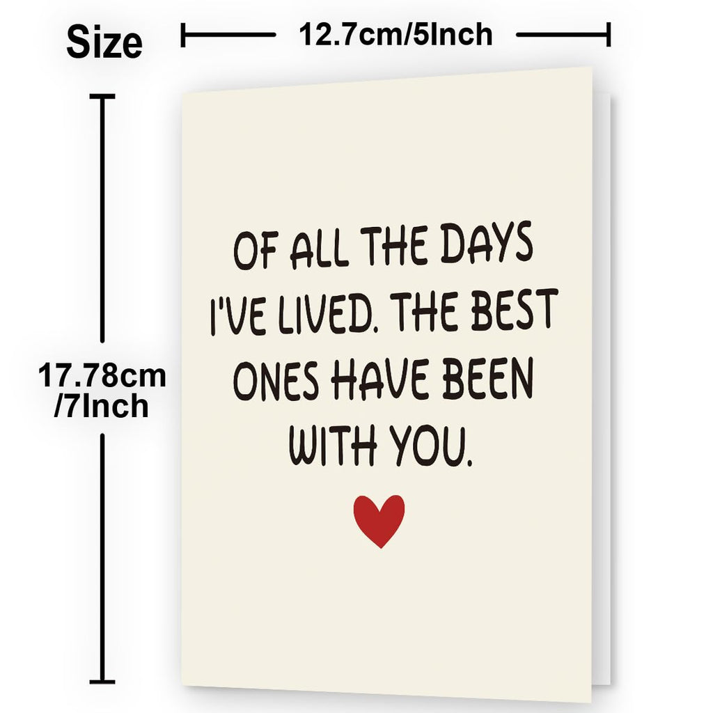 WowBefun Anniversary Card | Happy Anniversary Card & Gifts for Women, Men, Wife, Husband, Him, and Her | Valentine Day Gifts, Card, or Decorations | Wedding