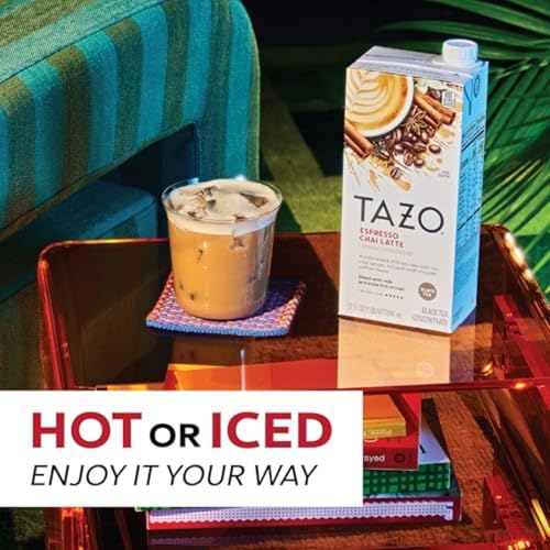 TAZO Espresso Chai Latte Tea Concentrate, 32 fl oz - Cafe Style Chai Mix