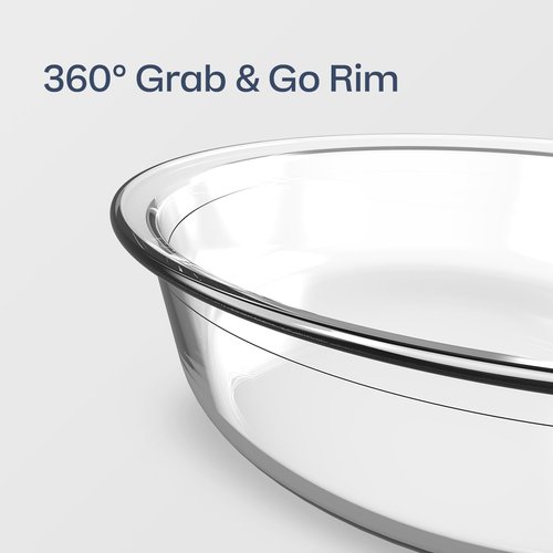 Tupperware Voila Glass XL Rectangular Food Storage – Airtight Baking Dish, 3.2 qt / 3 L