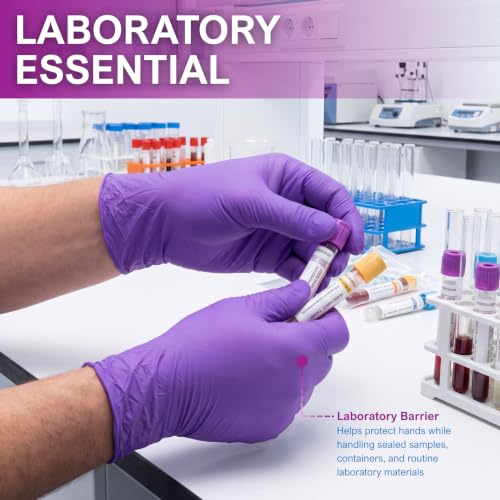MedPride X-Large Powder-Free Nitrile Exam Gloves Pack of 100 - Medical, Puncture-Resistant