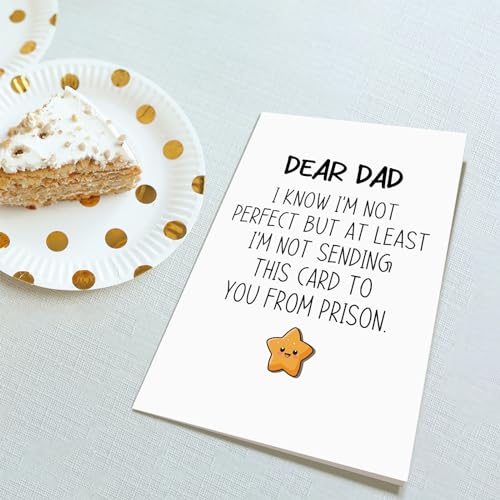 Funny Father's Day Card from Daughter/Son - 5.3x8 Inches