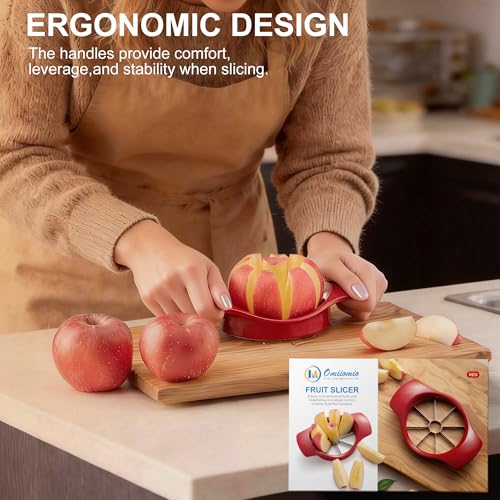 Stainless Steel Apple Slicer and Corer with 8 Sharp Blades
