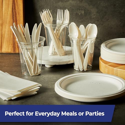 Hefty ECOSAVE Compostable Cutlery Set - 24 Utensils for BBQs & Camping