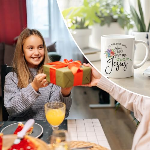 In The Morning When I Rise Give Me Jesus Mug 11oz Religious Coffee Cup - Variation: Jesus